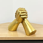 17.5cm Gold Holding Hands Ornament - Resin