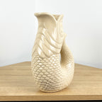 26.5cm Nautical Fish Jug Ornament - Beige