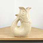 26.5cm Nautical Fish Jug Ornament - Beige