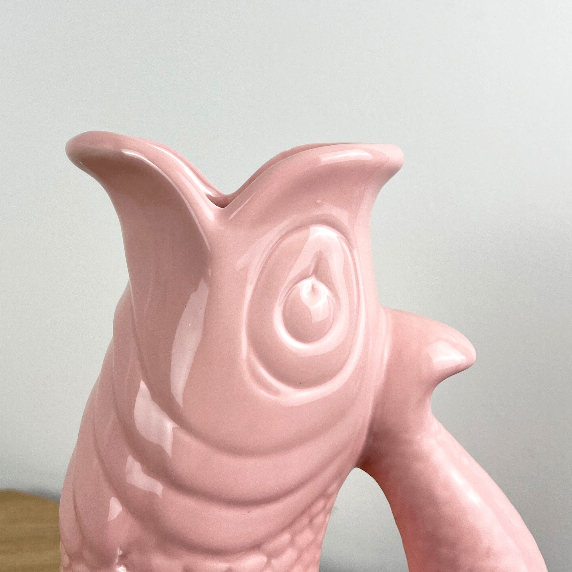 26.5cm Nautical Fish Jug Ornament - Pastel Pink
