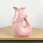 26.5cm Nautical Fish Jug Ornament - Pastel Pink