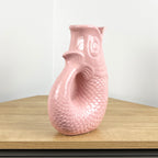 26.5cm Nautical Fish Jug Ornament - Pastel Pink