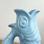 26.5cm Nautical Fish Jug Ornament - Pastel Blue