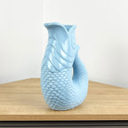 26.5cm Nautical Fish Jug Ornament - Pastel Blue