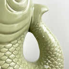 26.5cm Nautical Fish Jug Ornament - Pastel Green