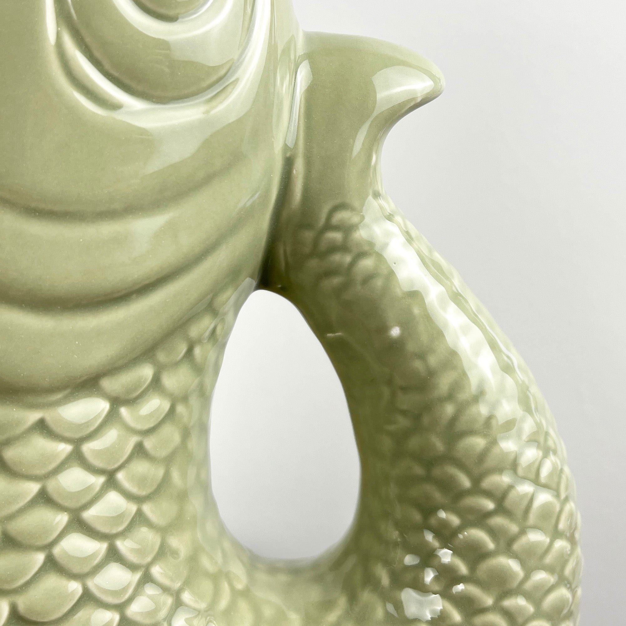 26.5cm Nautical Fish Jug Ornament - Pastel Green