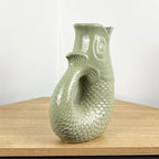 26.5cm Nautical Fish Jug Ornament - Pastel Green