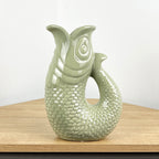 26.5cm Nautical Fish Jug Ornament - Pastel Green