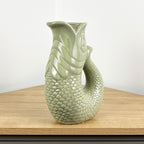26.5cm Nautical Fish Jug Ornament - Pastel Green