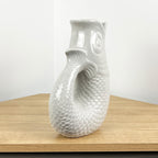 26.5cm Nautical Fish Jug Ornament - Pale Grey