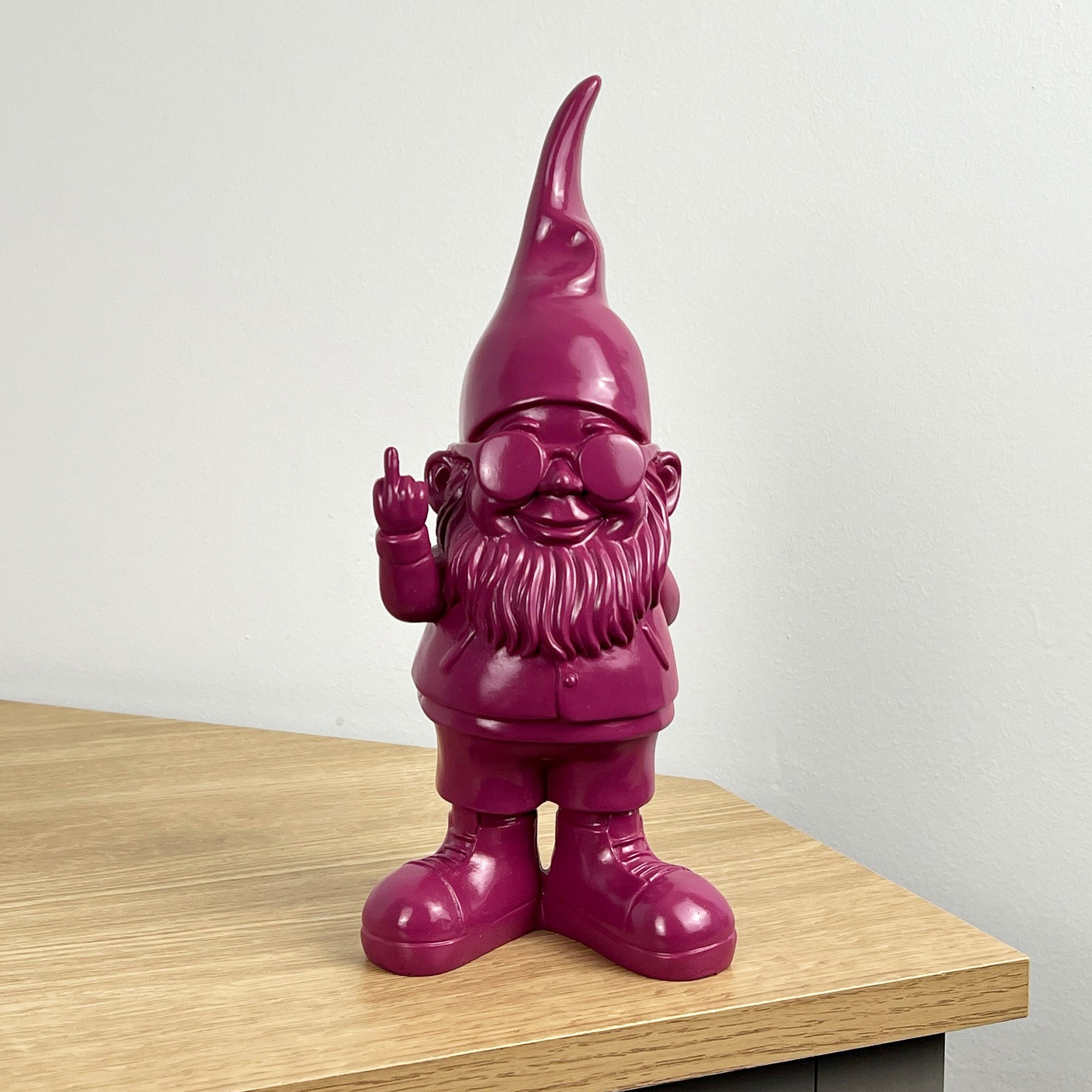 26.5cm Cheeky Middle Finger Gnome / Gonk - Purple