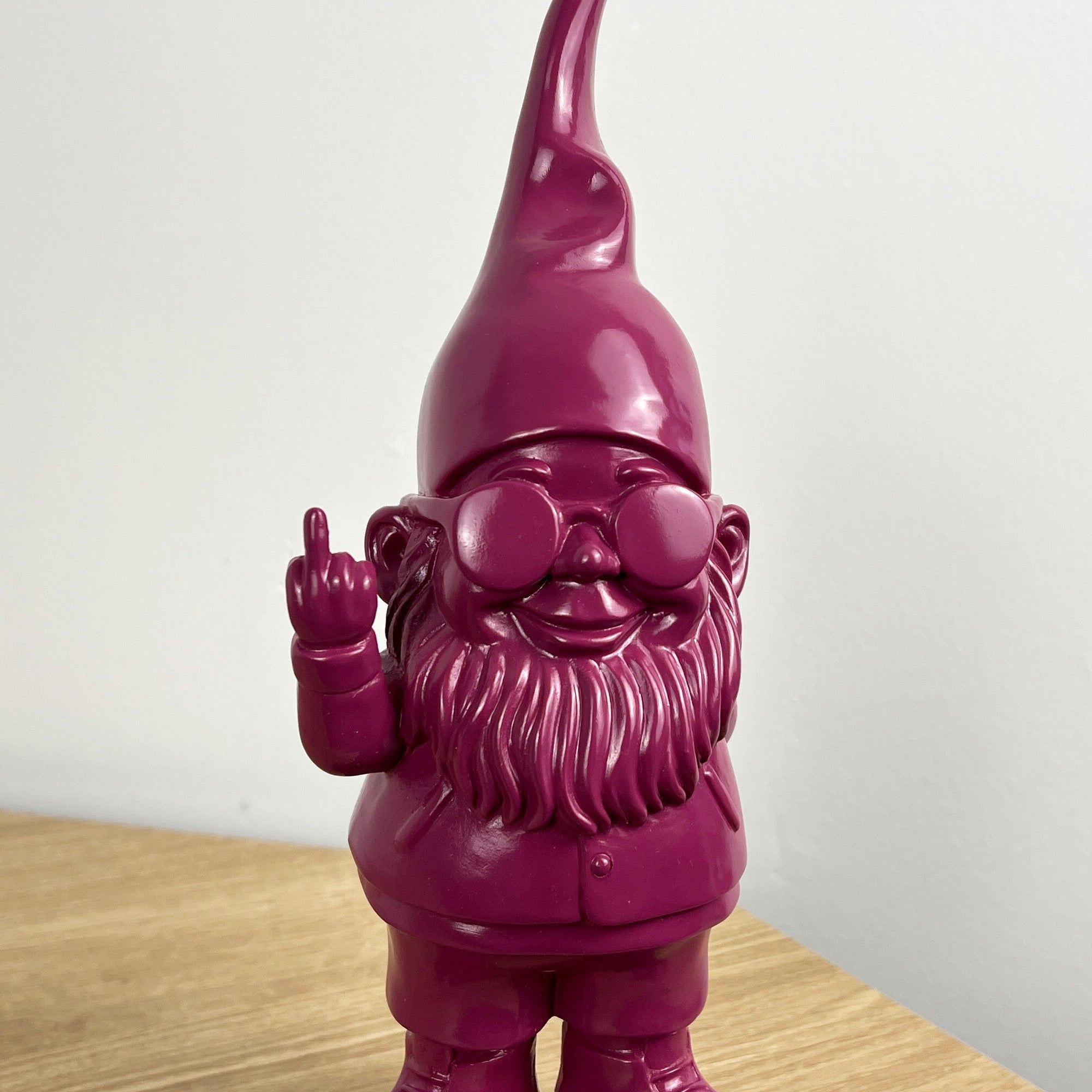 26.5cm Cheeky Middle Finger Gnome / Gonk - Purple