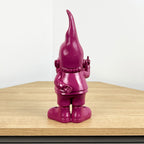 26.5cm Cheeky Middle Finger Gnome / Gonk - Purple