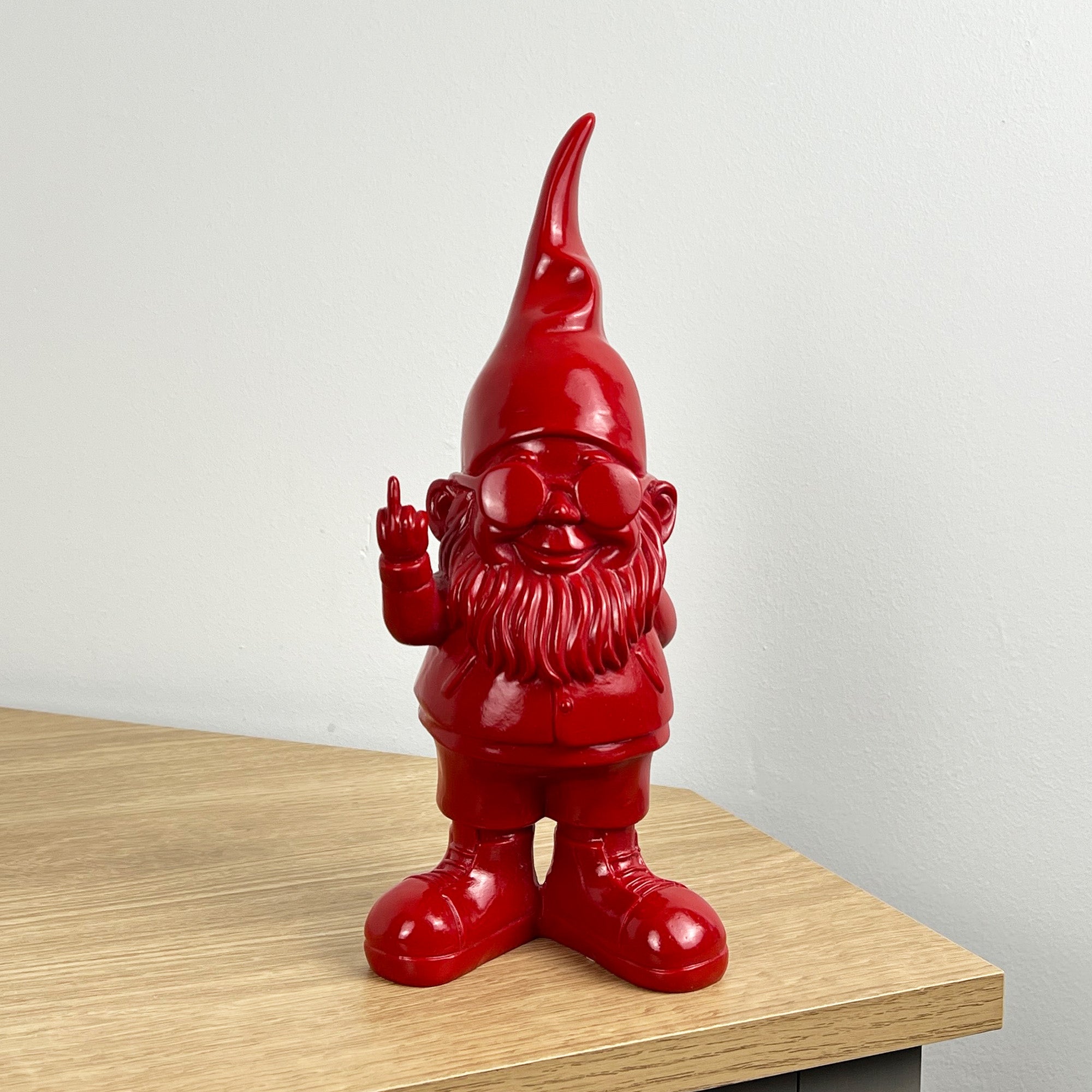 26.5cm Cheeky Middle Finger Gnome / Gonk - Red