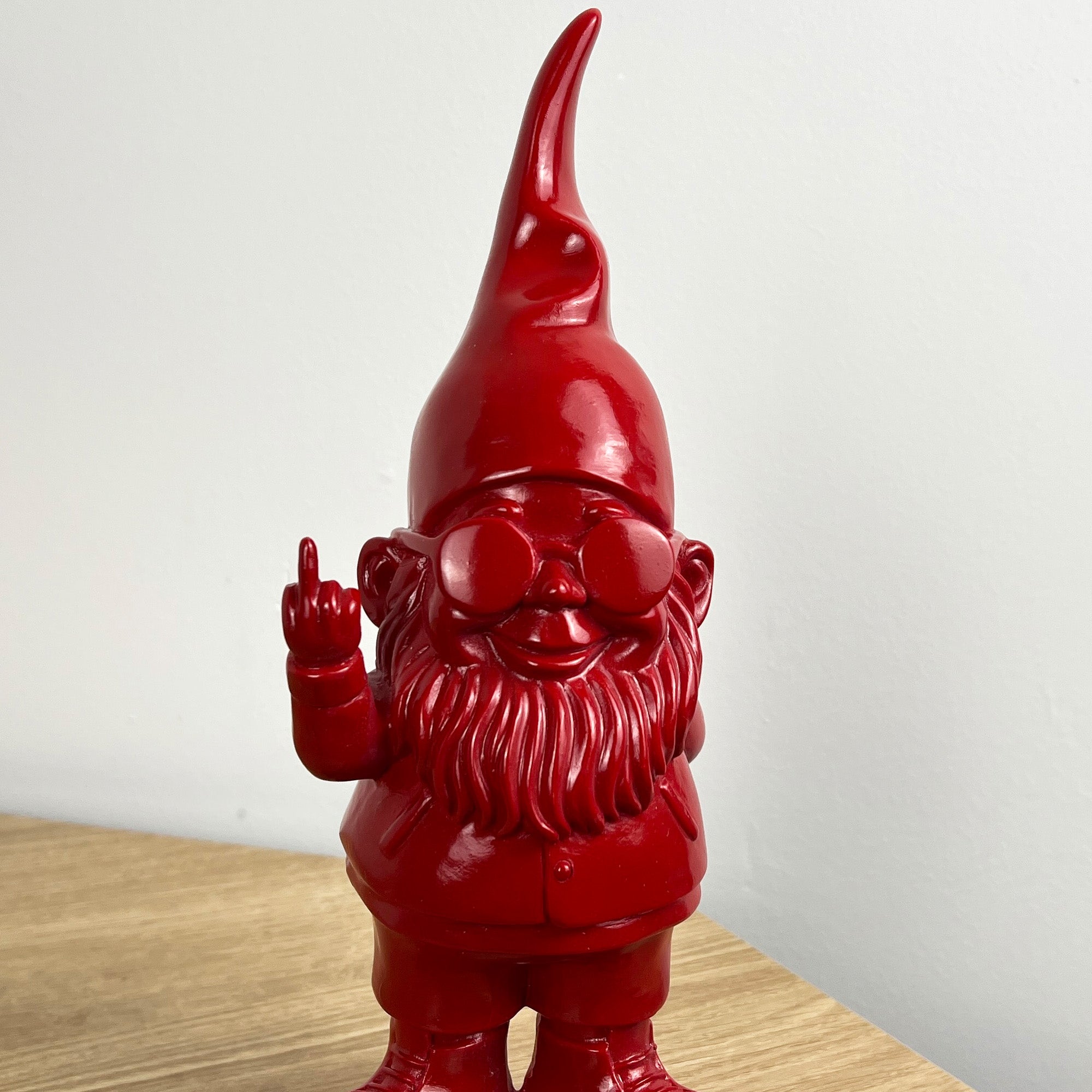26.5cm Cheeky Middle Finger Gnome / Gonk - Red