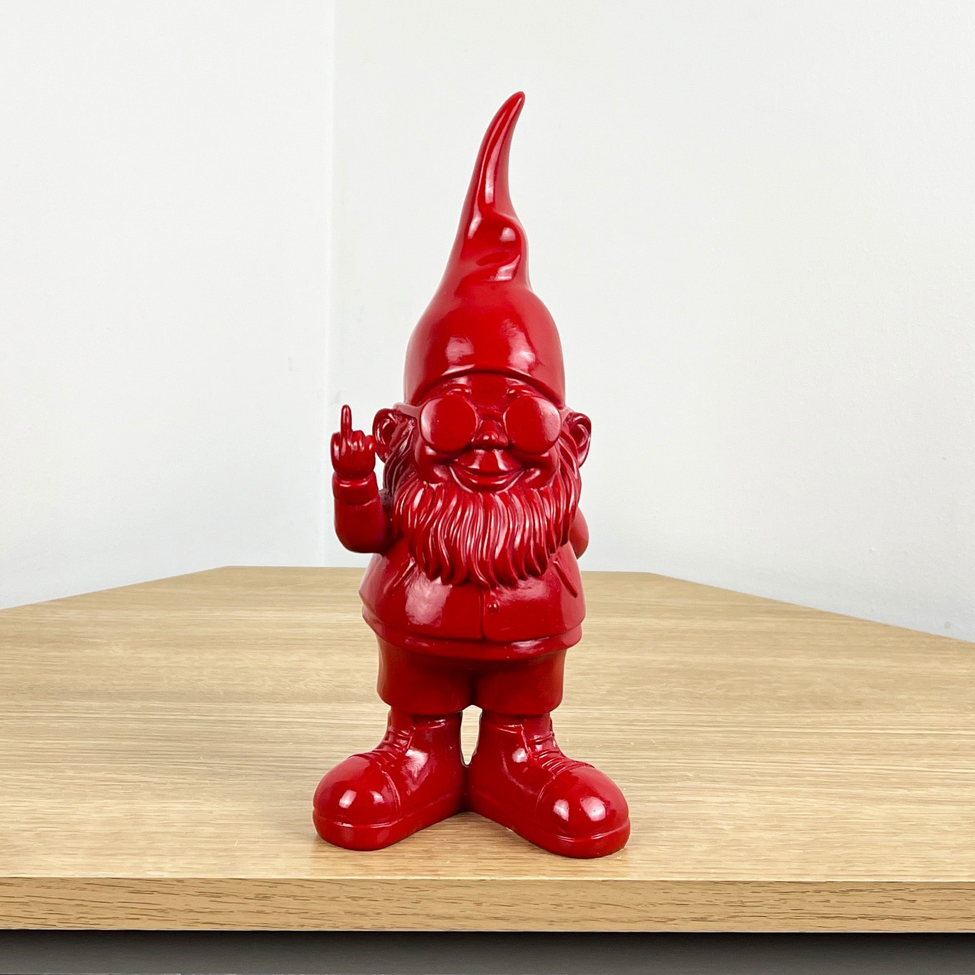 26.5cm Cheeky Middle Finger Gnome / Gonk - Red