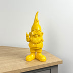 26.5cm Cheeky Middle Finger Gnome / Gonk - Yellow