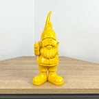 26.5cm Cheeky Middle Finger Gnome / Gonk - Yellow