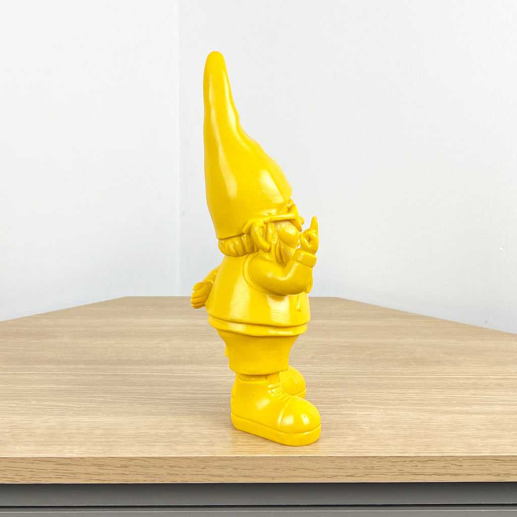 26.5cm Cheeky Middle Finger Gnome / Gonk - Yellow