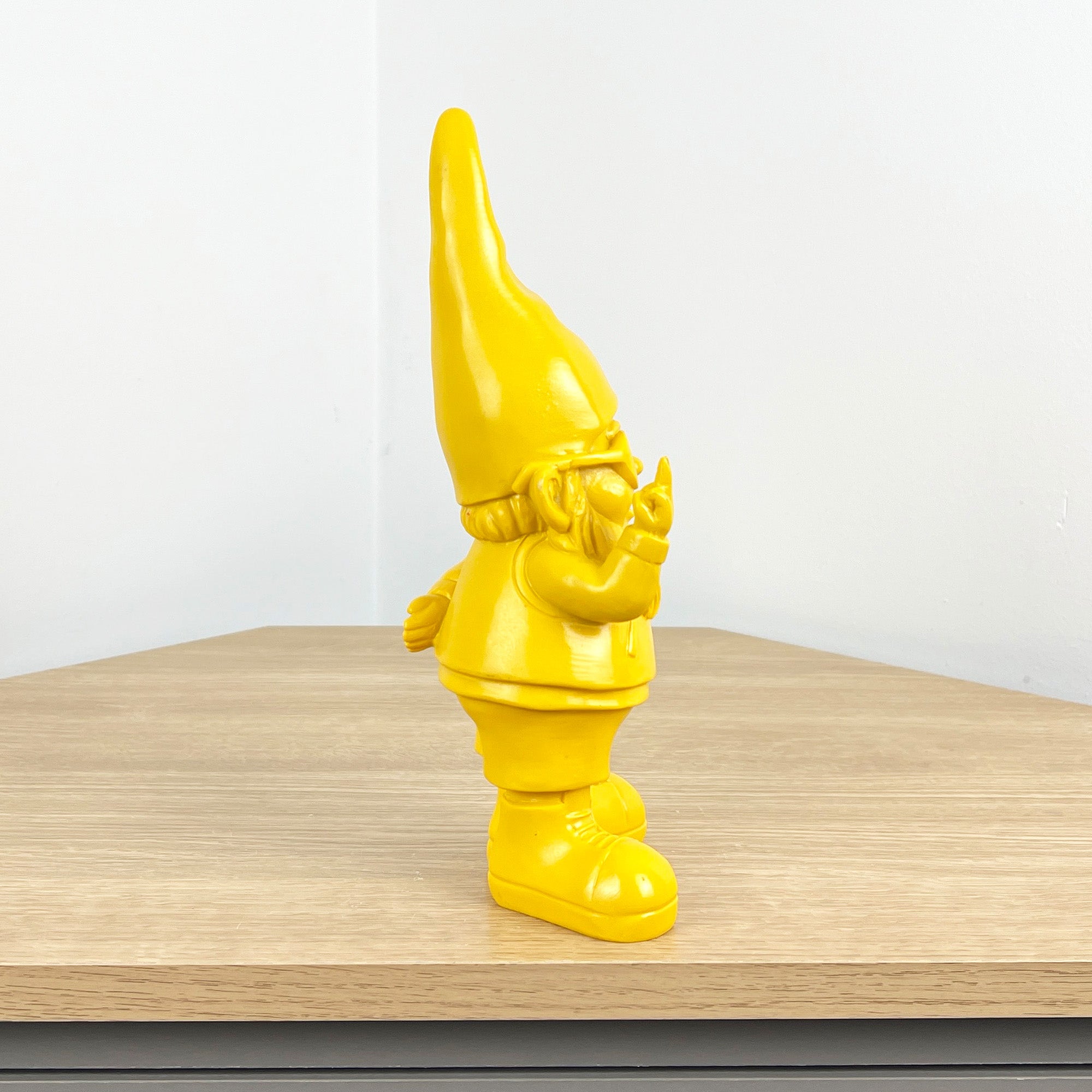 26.5cm Cheeky Middle Finger Gnome / Gonk - Yellow