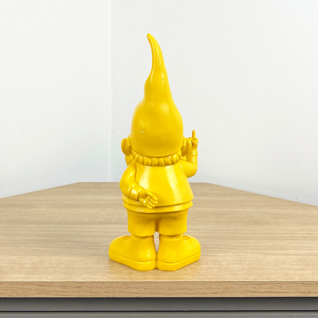 26.5cm Cheeky Middle Finger Gnome / Gonk - Yellow