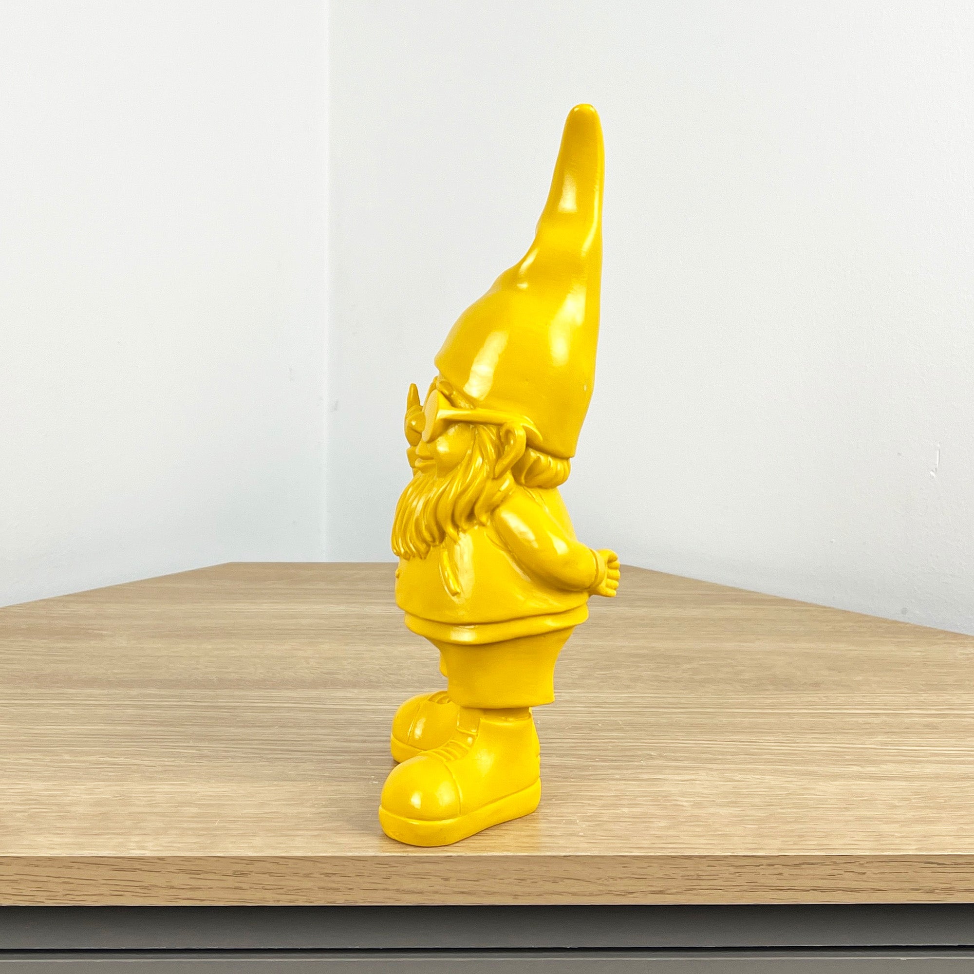 26.5cm Cheeky Middle Finger Gnome / Gonk - Yellow