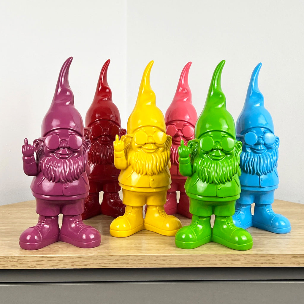 26.5cm Cheeky Middle Finger Gnome / Gonk - Green