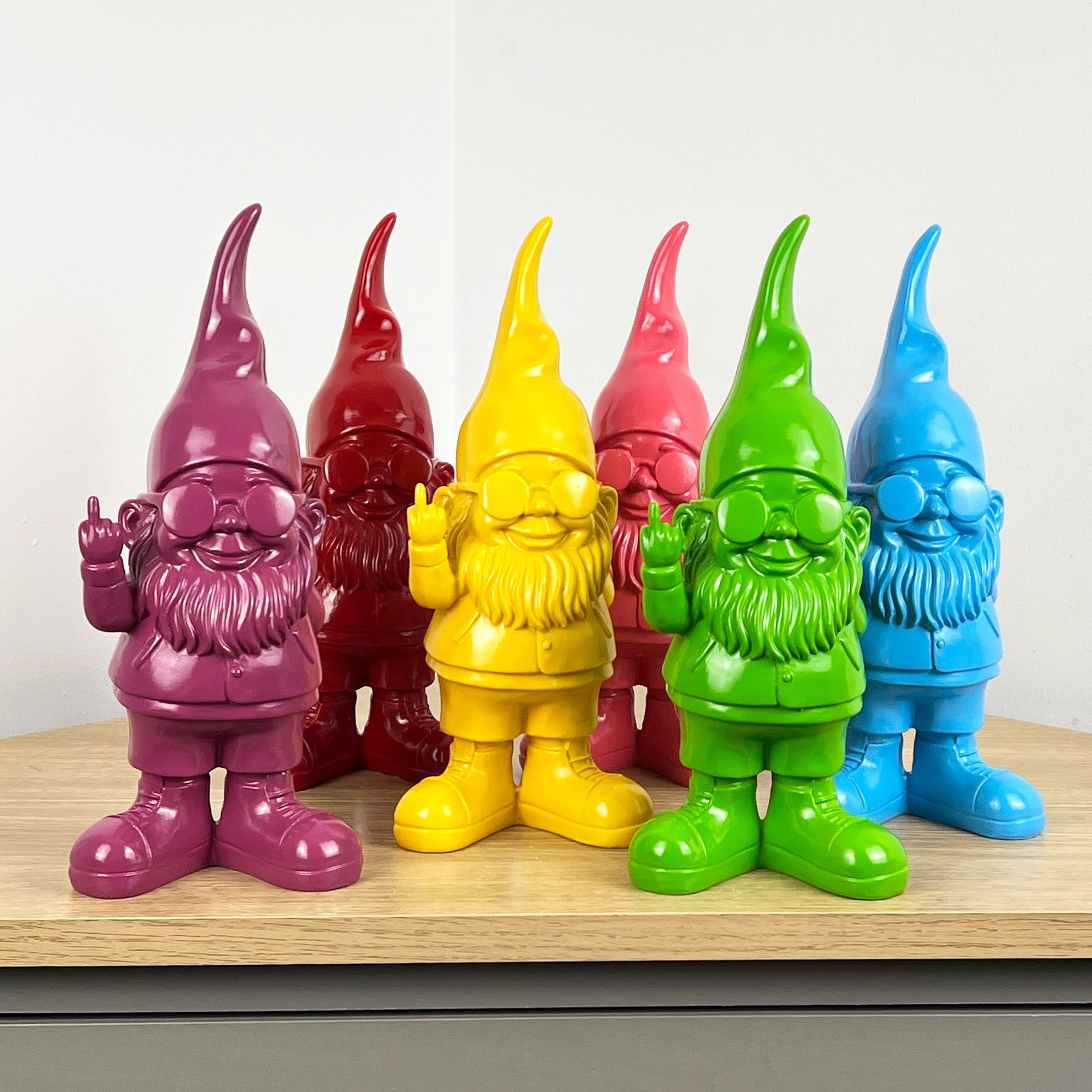 26.5cm Cheeky Middle Finger Gnome / Gonk - Green