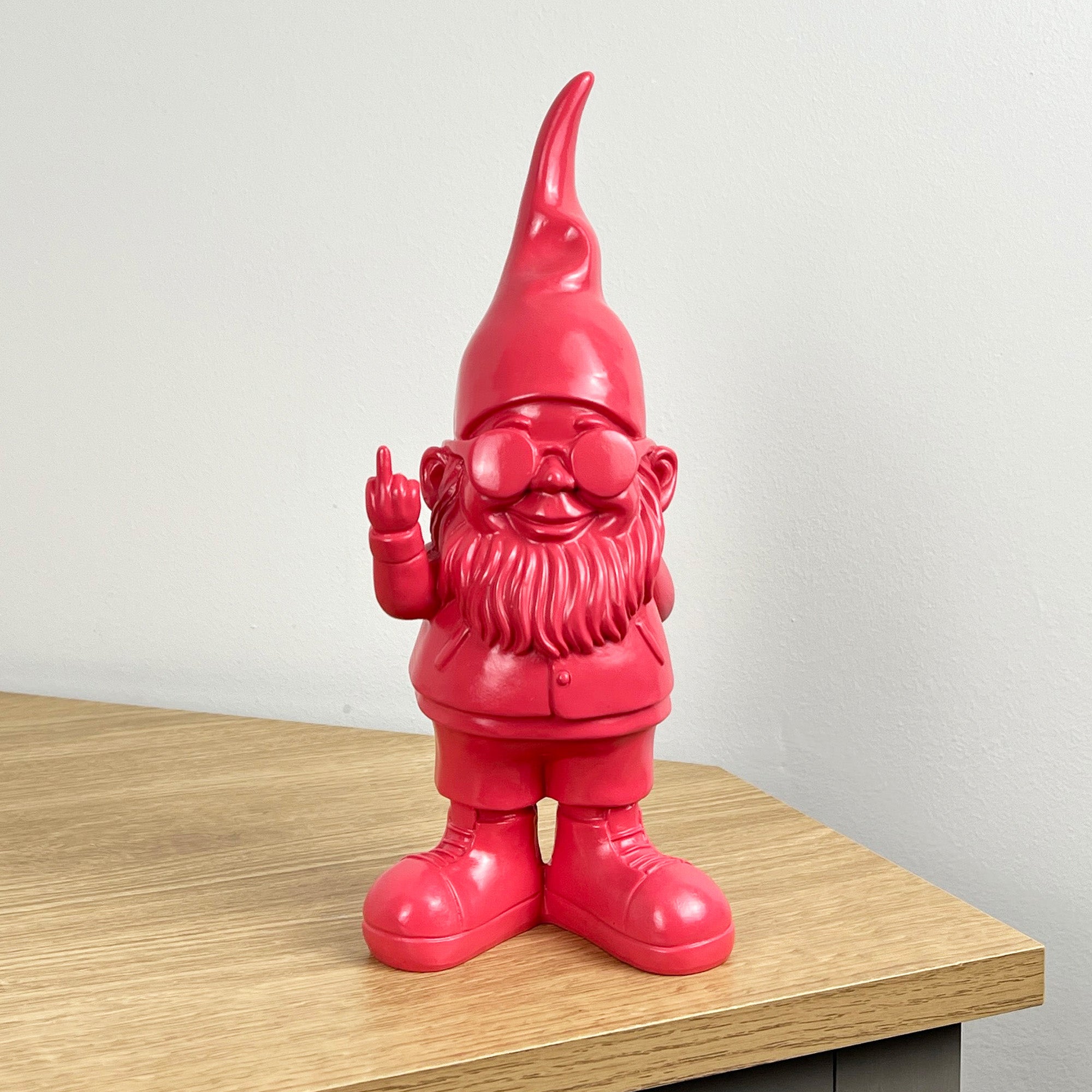 26.5cm Cheeky Middle Finger Gnome / Gonk - Pink