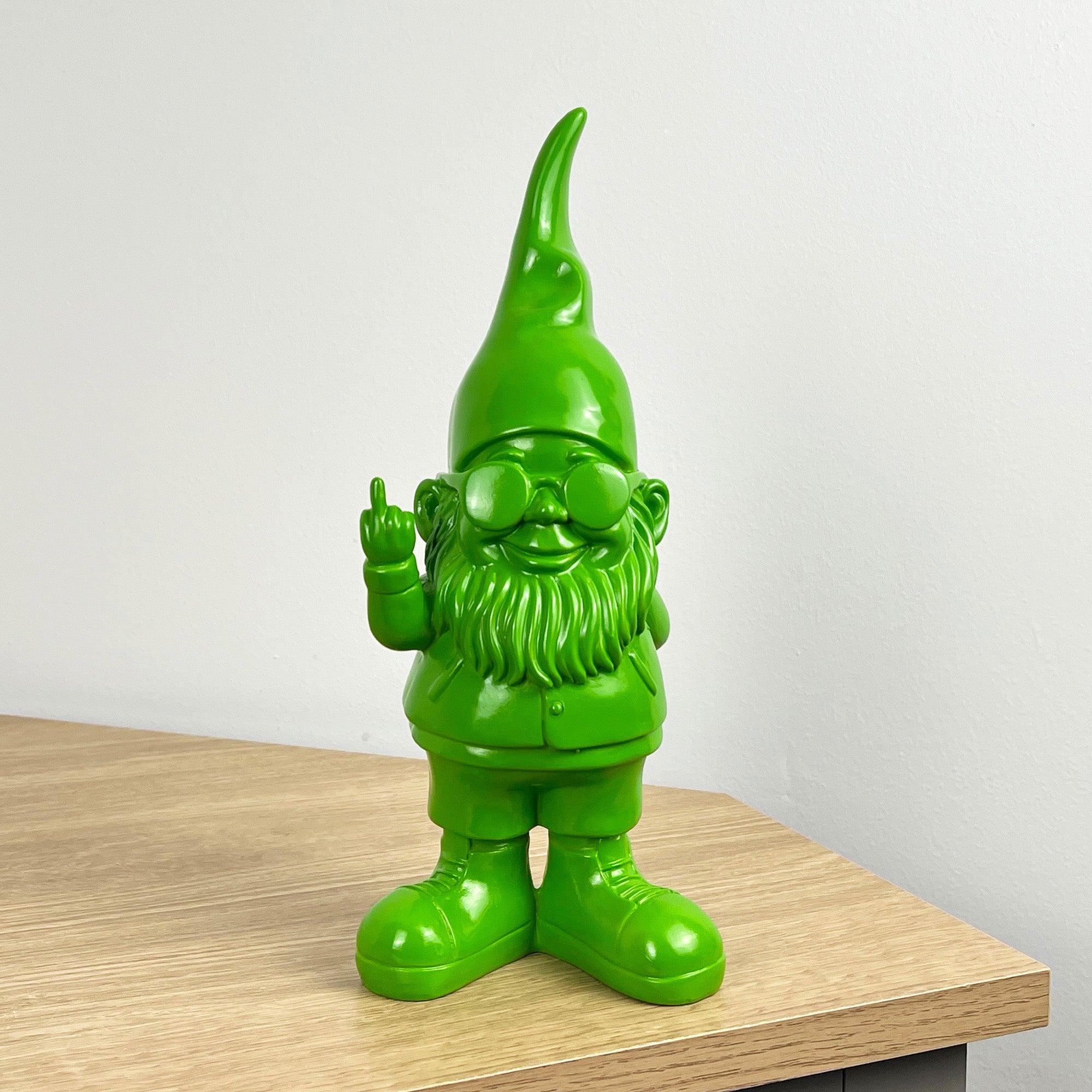 26.5cm Cheeky Middle Finger Gnome / Gonk - Green