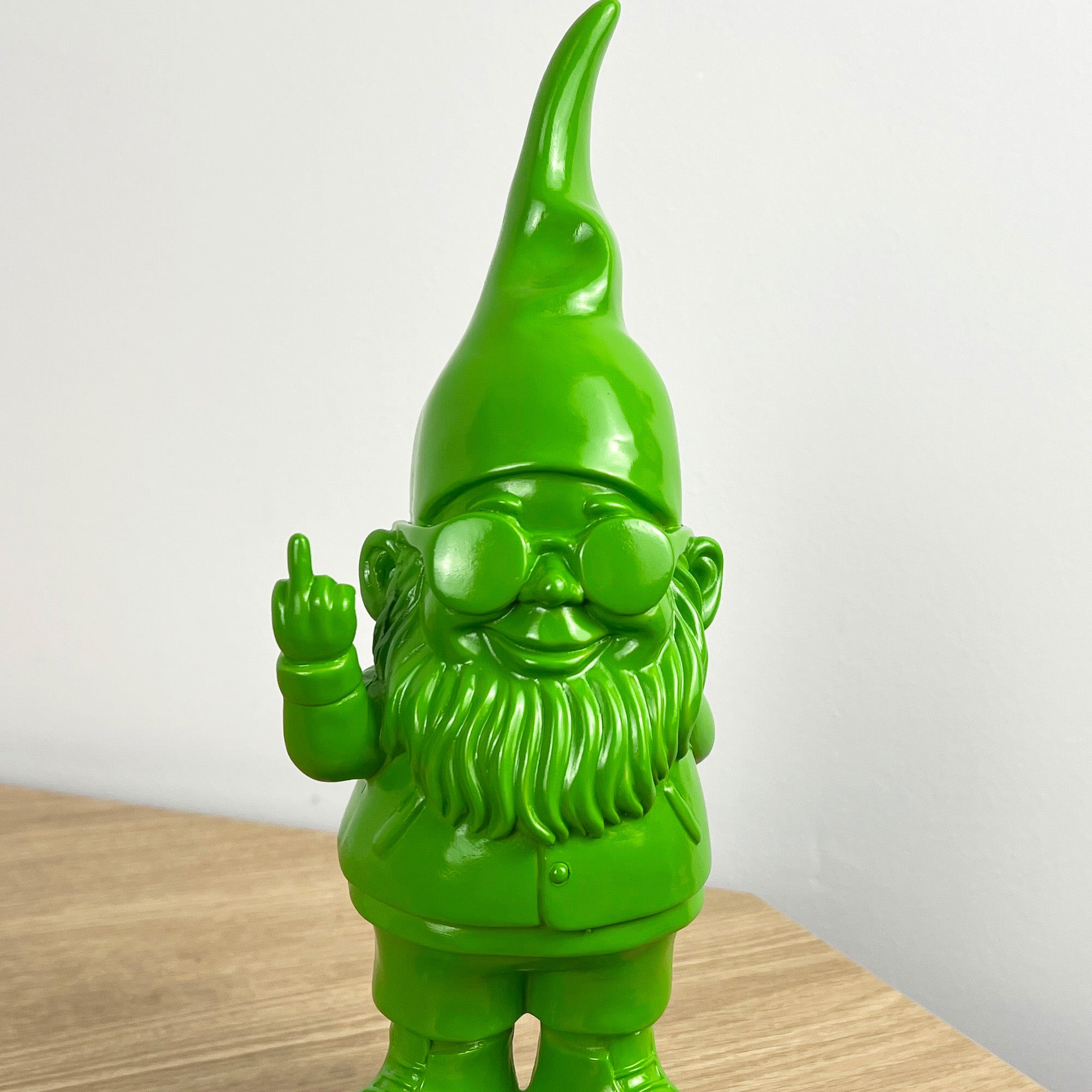 26.5cm Cheeky Middle Finger Gnome / Gonk - Green