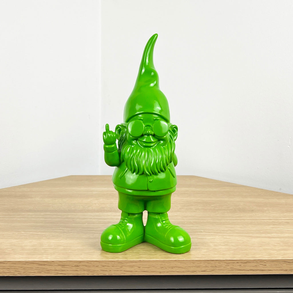 26.5cm Cheeky Middle Finger Gnome / Gonk - Green