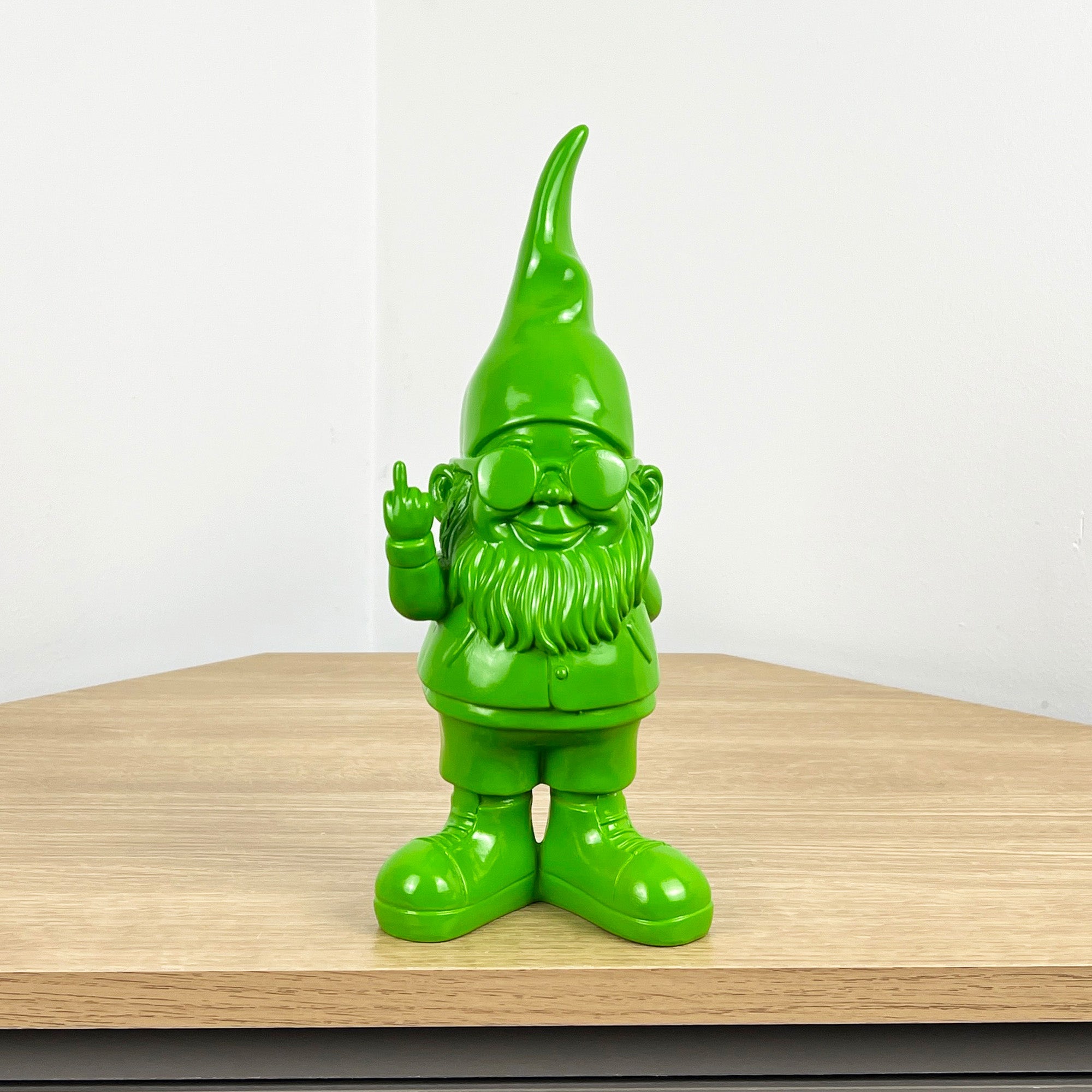26.5cm Cheeky Middle Finger Gnome / Gonk - Green