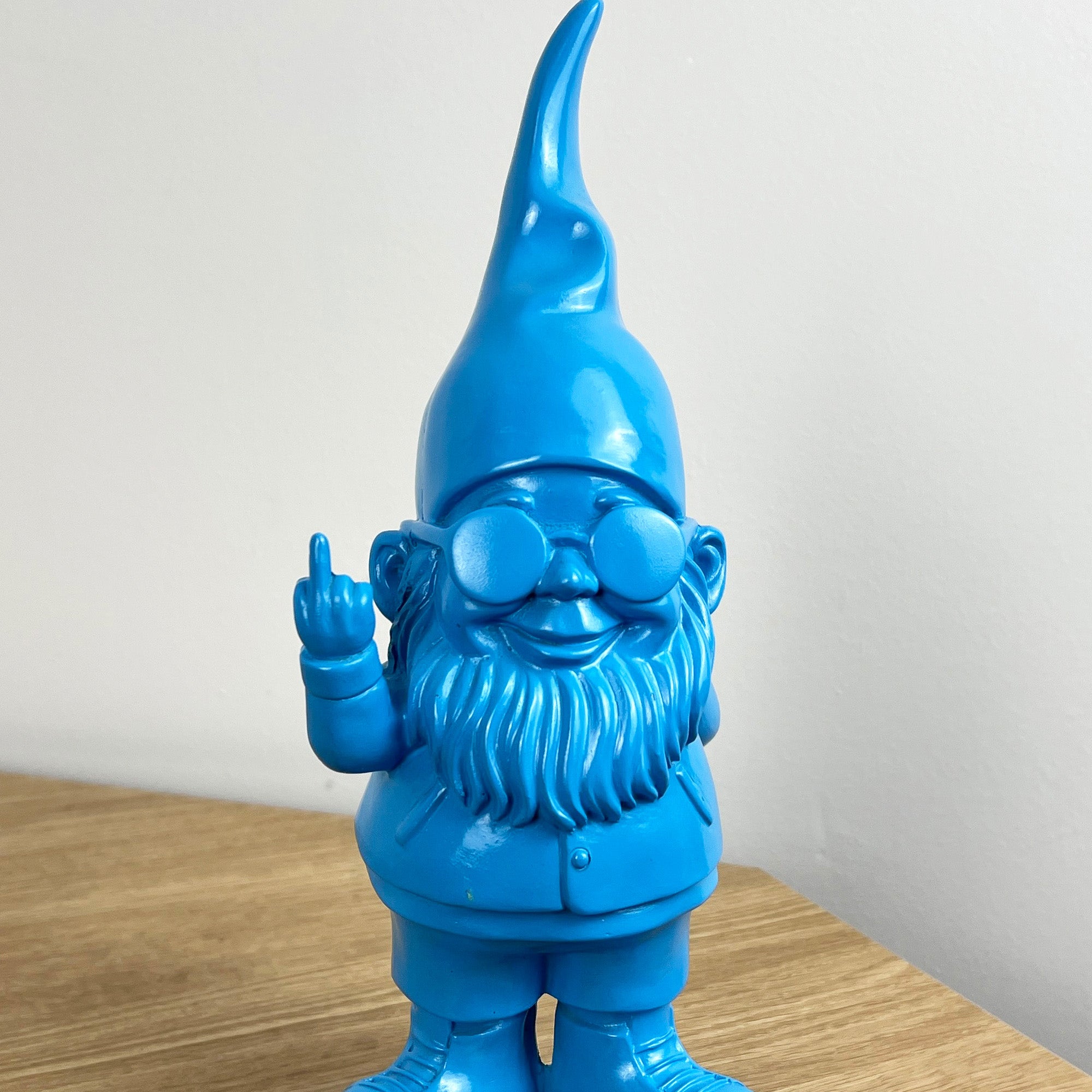 26.5cm Cheeky Middle Finger Gnome / Gonk - Blue