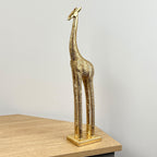 44.5cm Tall Gold Giraffe Ornament - Resin