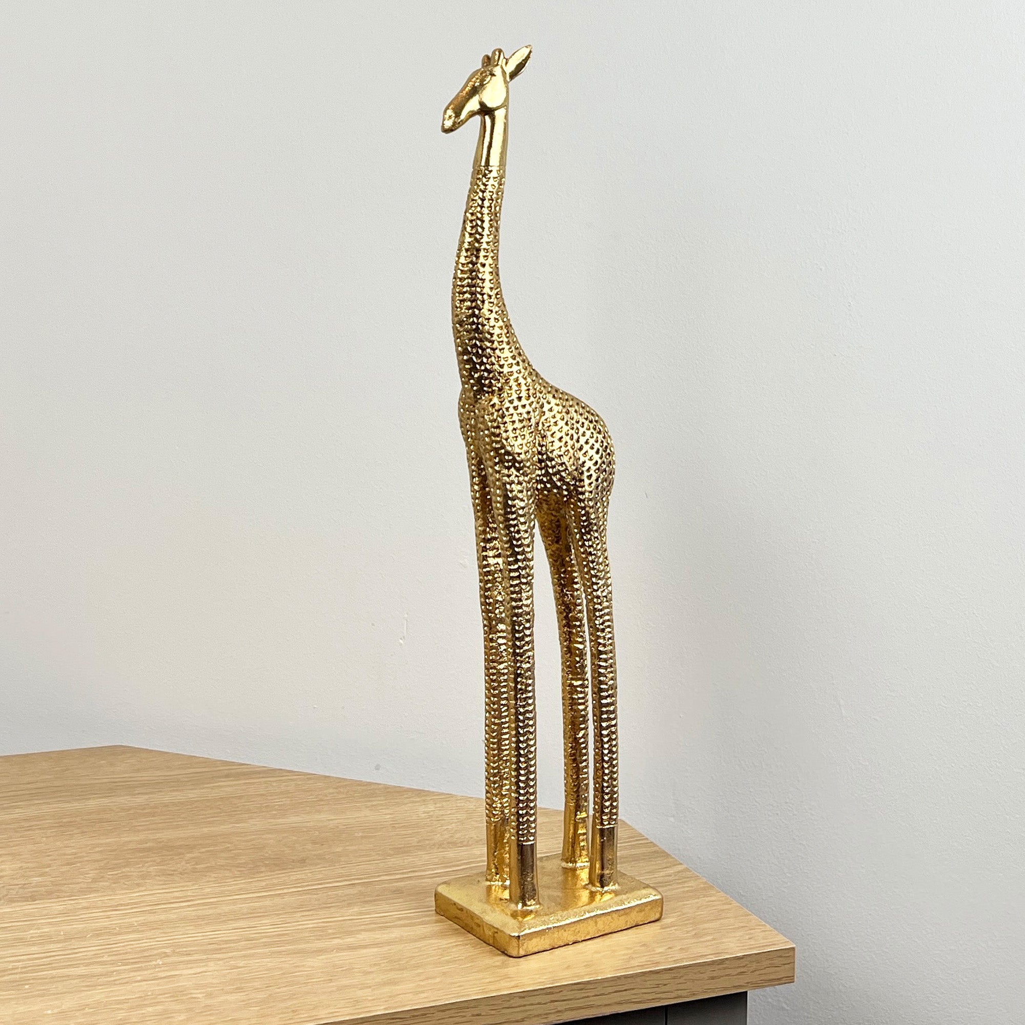 44.5cm Tall Gold Giraffe Ornament - Resin