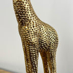 44.5cm Tall Gold Giraffe Ornament - Resin