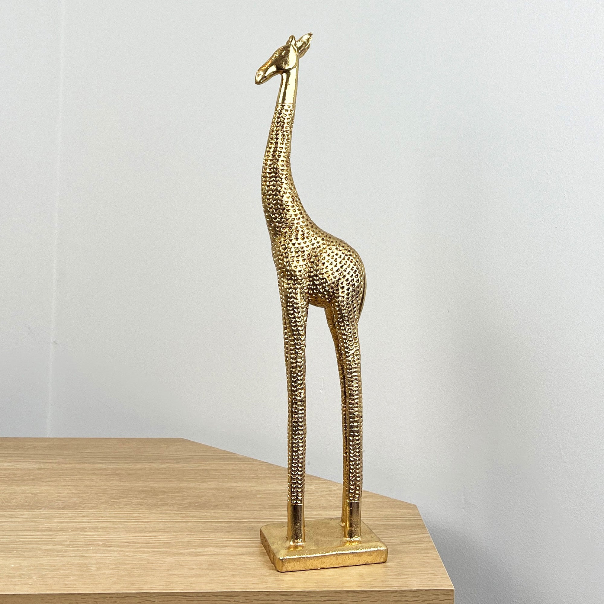 44.5cm Tall Gold Giraffe Ornament - Resin