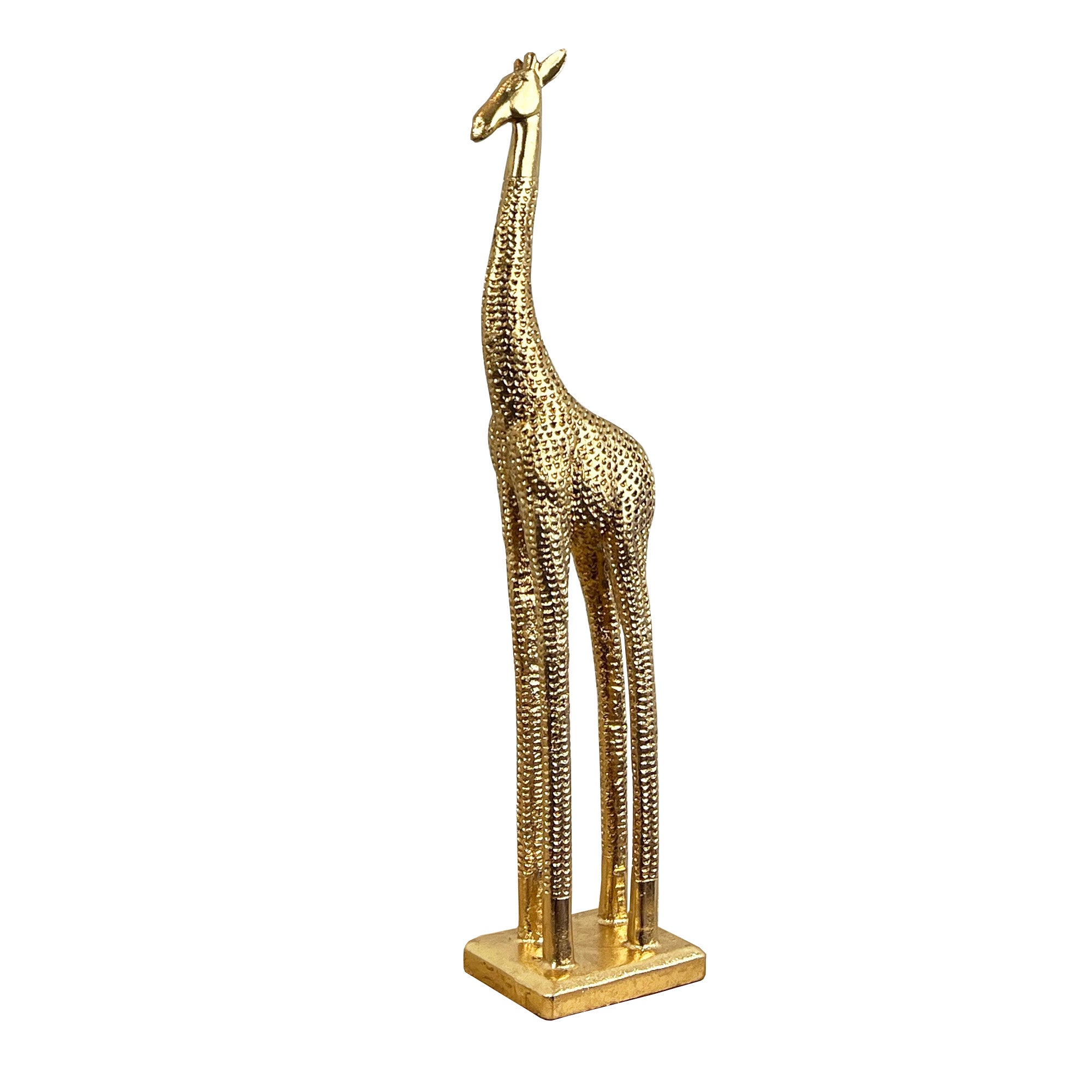 44.5cm Tall Gold Giraffe Ornament - Resin
