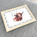 Highland Cow Padded Lap Tray