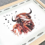 Highland Cow Padded Lap Tray