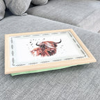 Highland Cow Padded Lap Tray
