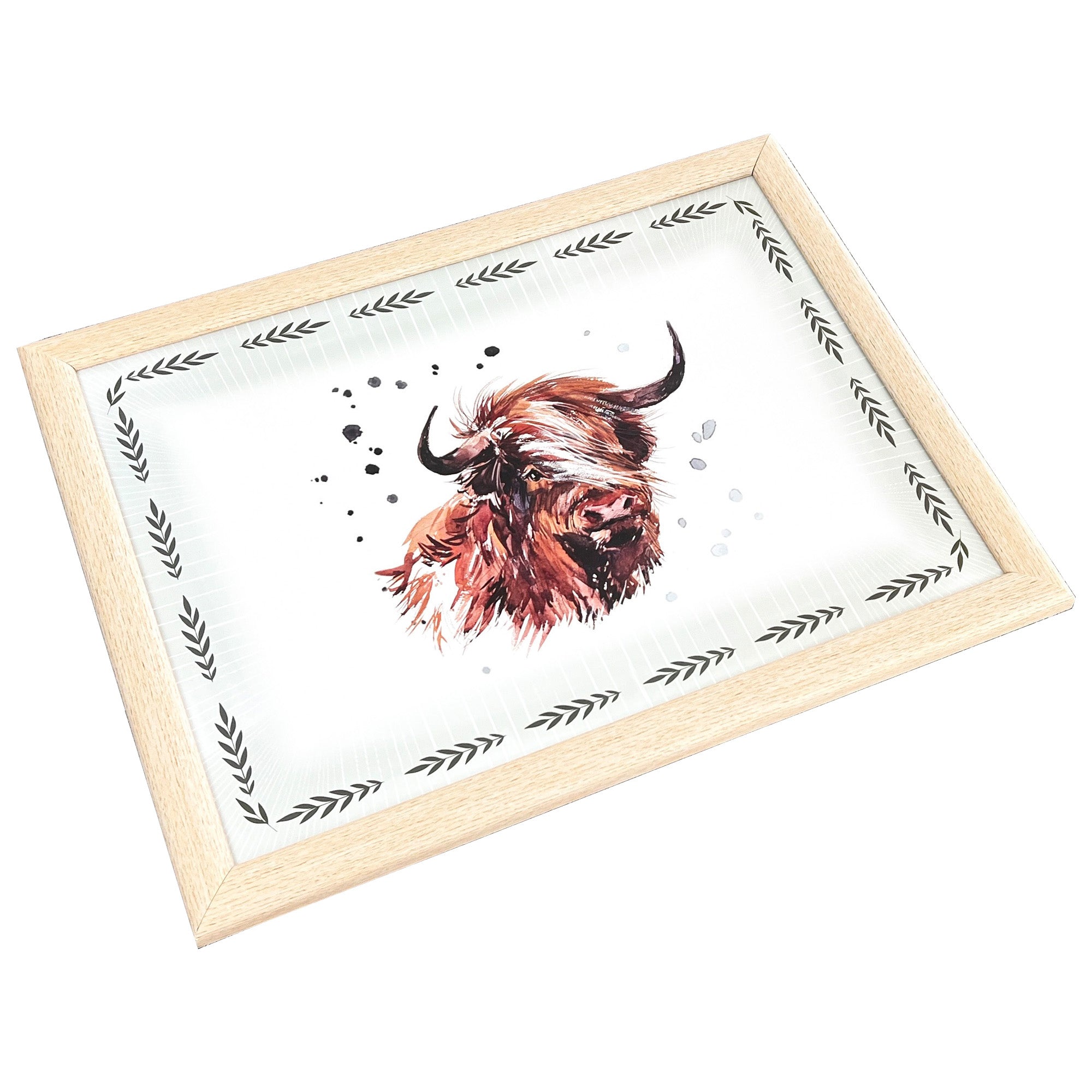 Highland Cow Padded Lap Tray