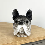 14cm French Bulldog Head Ornament - Resin