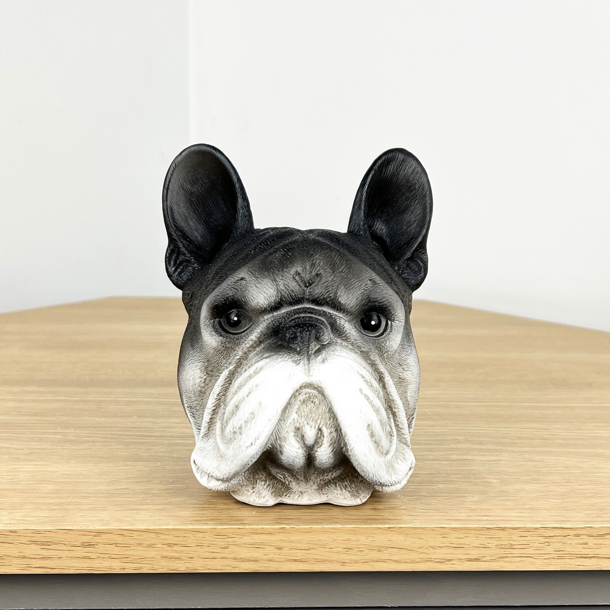 14cm French Bulldog Head Ornament - Resin