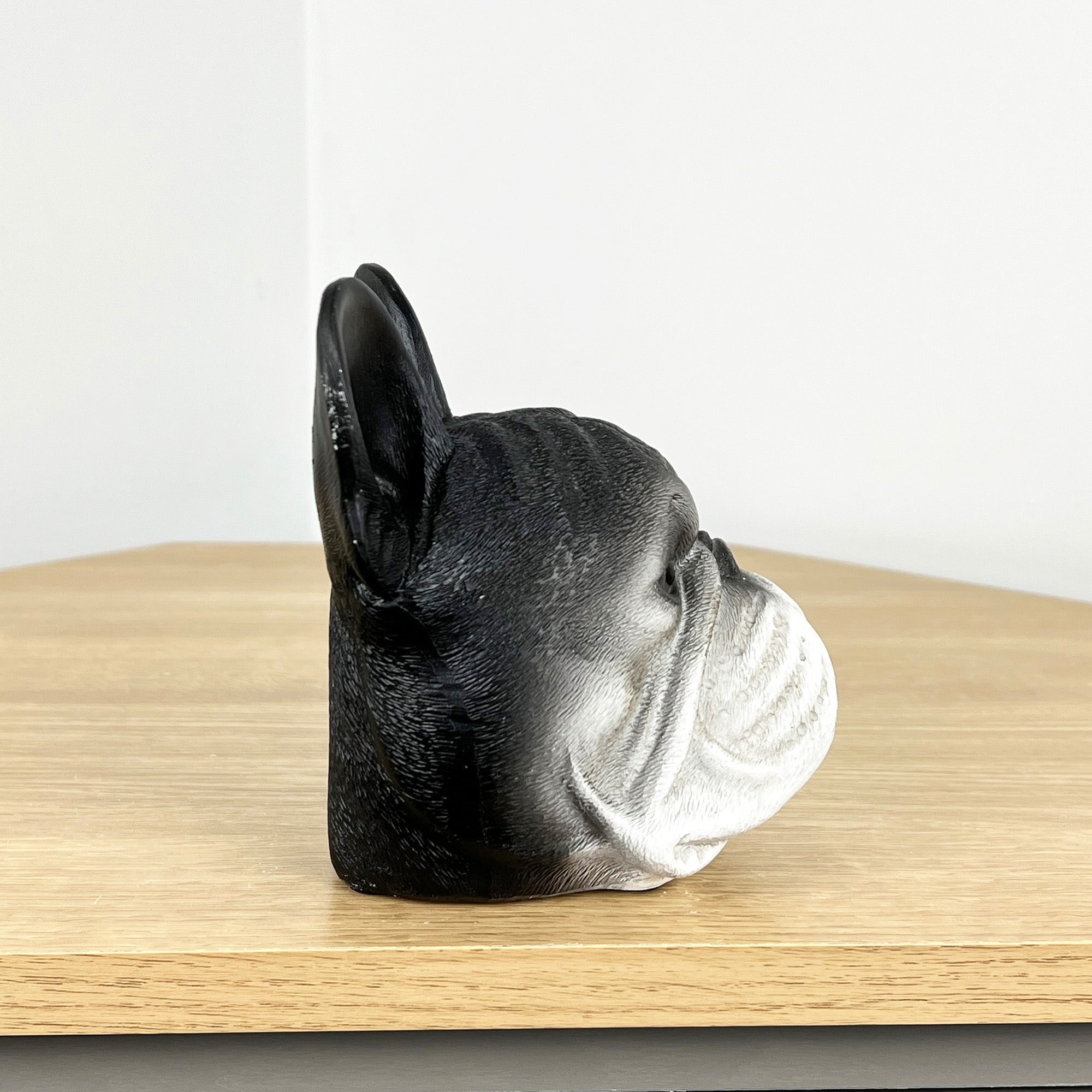 14cm French Bulldog Head Ornament - Resin