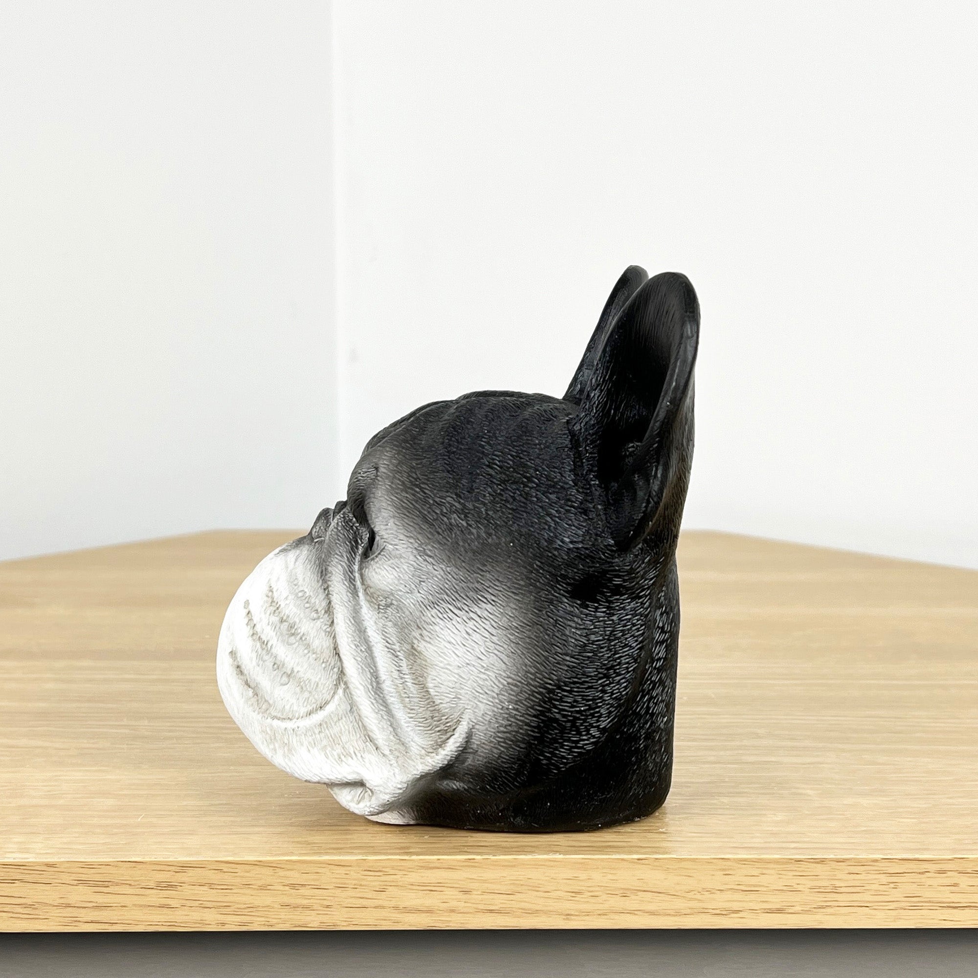 14cm French Bulldog Head Ornament - Resin