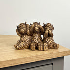 3 Wise Highland Cows Ornament - Resin