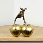 18cm Gold Cherries Fruit Ornament – Resin