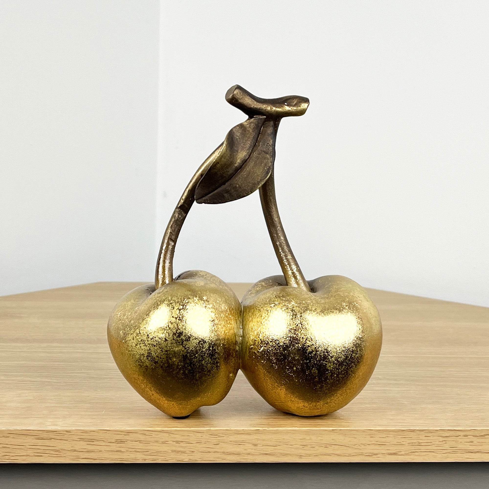 18cm Gold Cherries Fruit Ornament – Resin